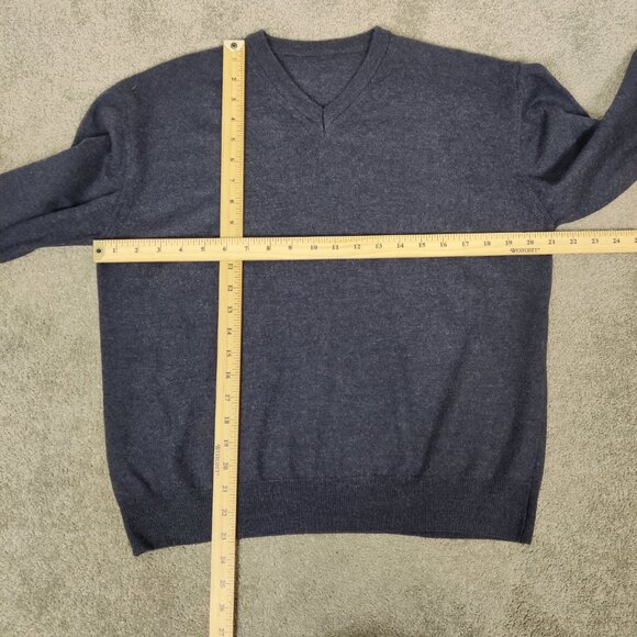 Unbranded Men's 100% Wool V-neck Sweater Old Money Quiet Luxury - Picture 5 of 7